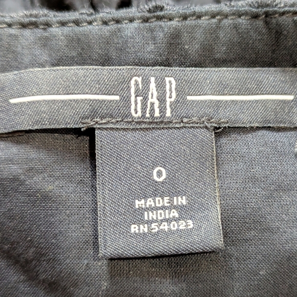 ✨3/$15 GAP Blue Eyelet Lace Spaghetti Tie Strap Cotton Dress 0 - Picture 6 of 8